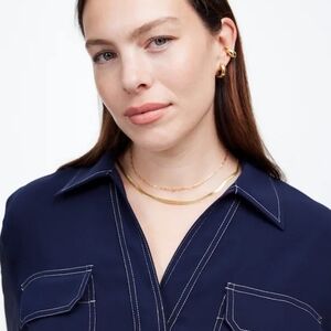 Madewell Contrast Stitch Popover Shrt